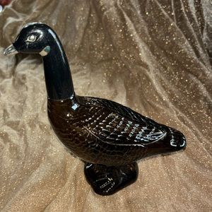 Vintage Avon Wild Country after shave Canada Goose brown glass 4.5 oz decanter